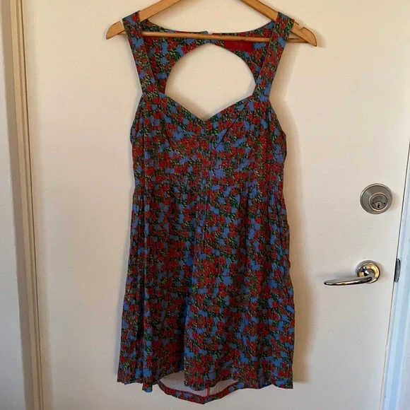 Tigerlily Floral Mini Summer/ Spring Dress AU 14 Rayon Lightweight Pre Owned EC - Picture 1 of 13